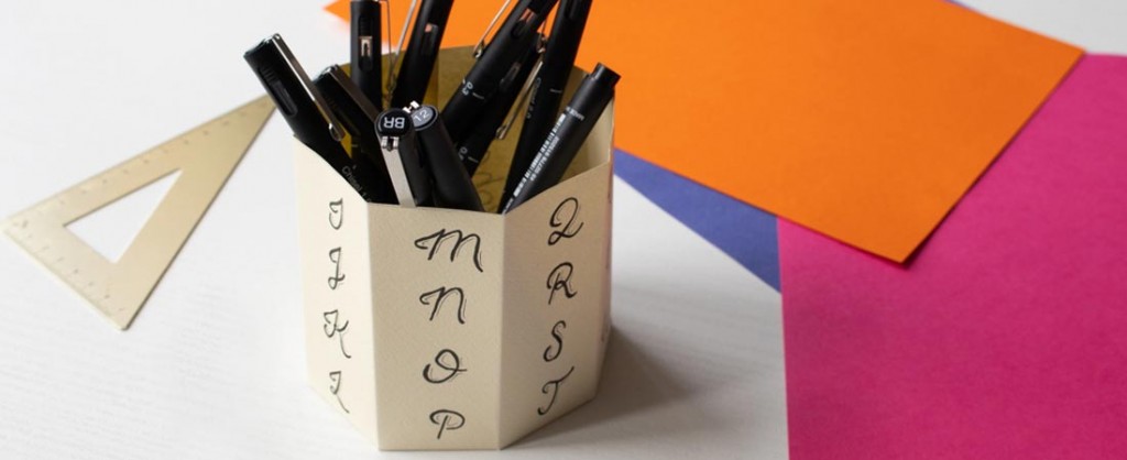 Make a Uni Pin pencil pot