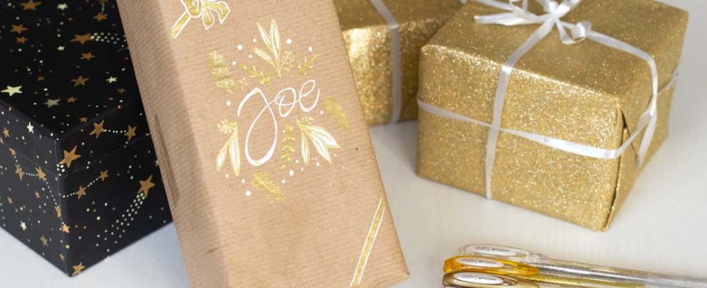 Customise your gift wrapping with the creative Signo rollerball pens