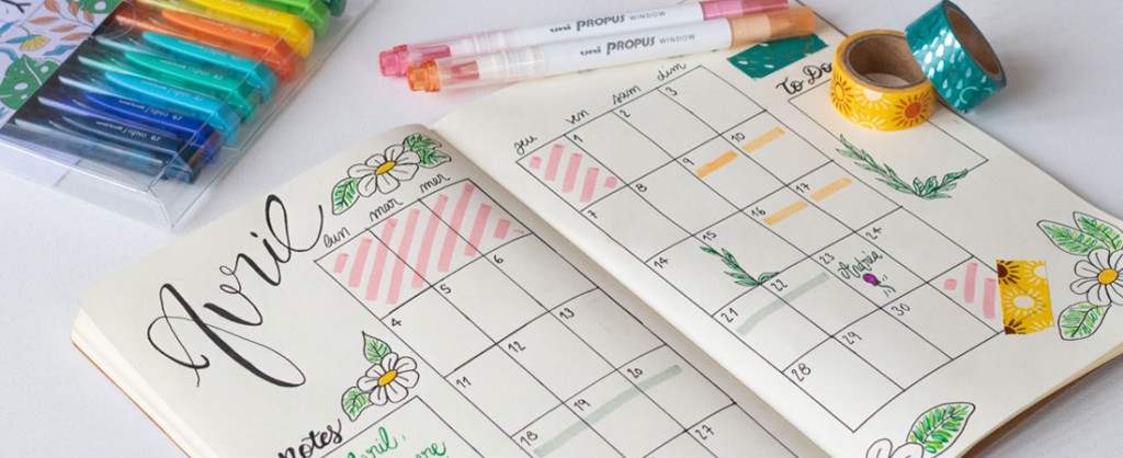 Bullet Journal: create your calendar with Signo Colors