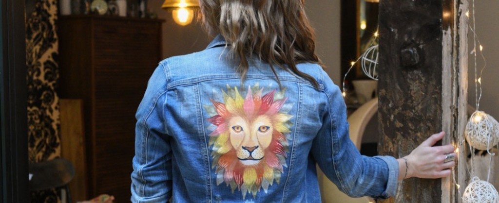 Custo idea, the SIGNO / POSCA denim jacket