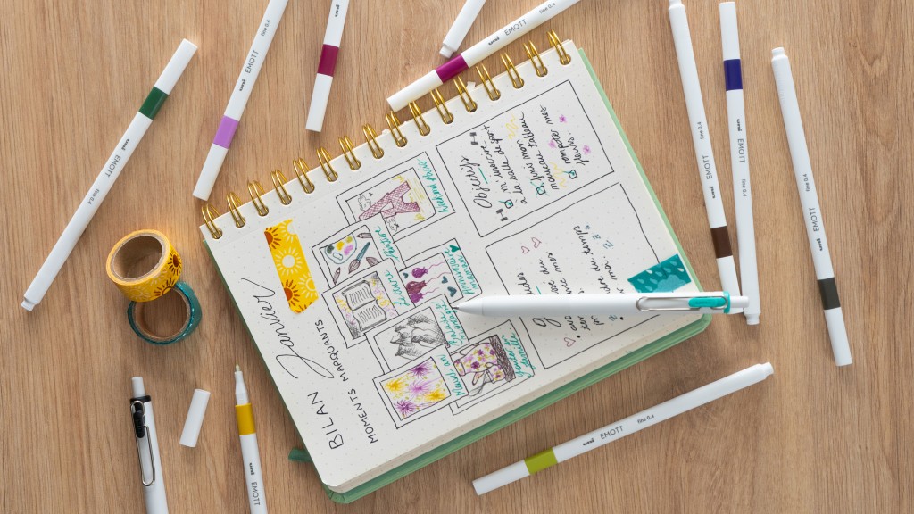 Create your bullet journal with ONE rollerballs and EMOTT felt pens