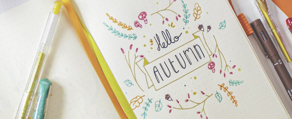 Bullet Journal: Tips for creating your Autumn themed Monthly cover!