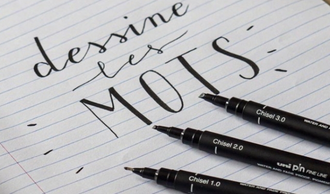 Calligraphy tutorial: learn to use bevelled tips