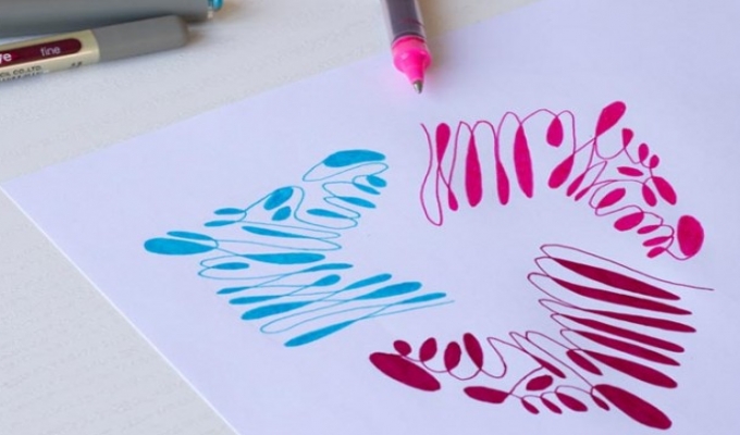 Create a One Line Drawing zebra