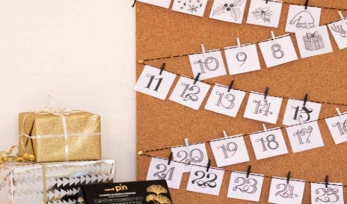 Make an advent calendar with the Uni Pin pack