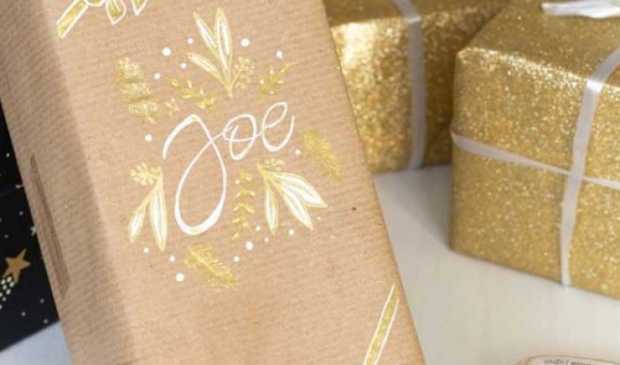 Customise your gift wrapping with the creative Signo rollerball pens