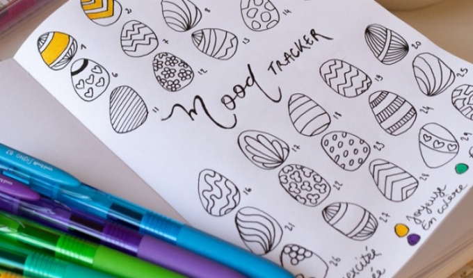 Bullet Journal: create your mood tracker with Signo Colors
