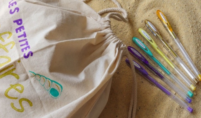 Customise a fabric bag for your kids’ outings