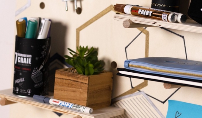 Pegboard DIY: Customise this new essential with Uni Paint permanent marker pens