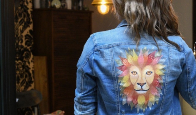 Custo idea, the SIGNO / POSCA denim jacket 