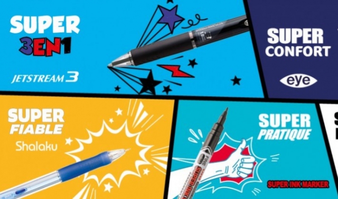 The Uni-Ball pens show off their SUPER-POWERS!