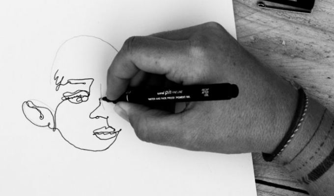 Tutorial: Create a One Line Drawing portrait