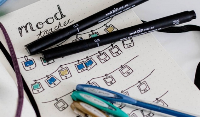 Bullet Journal: Mood Tracker Tutorial